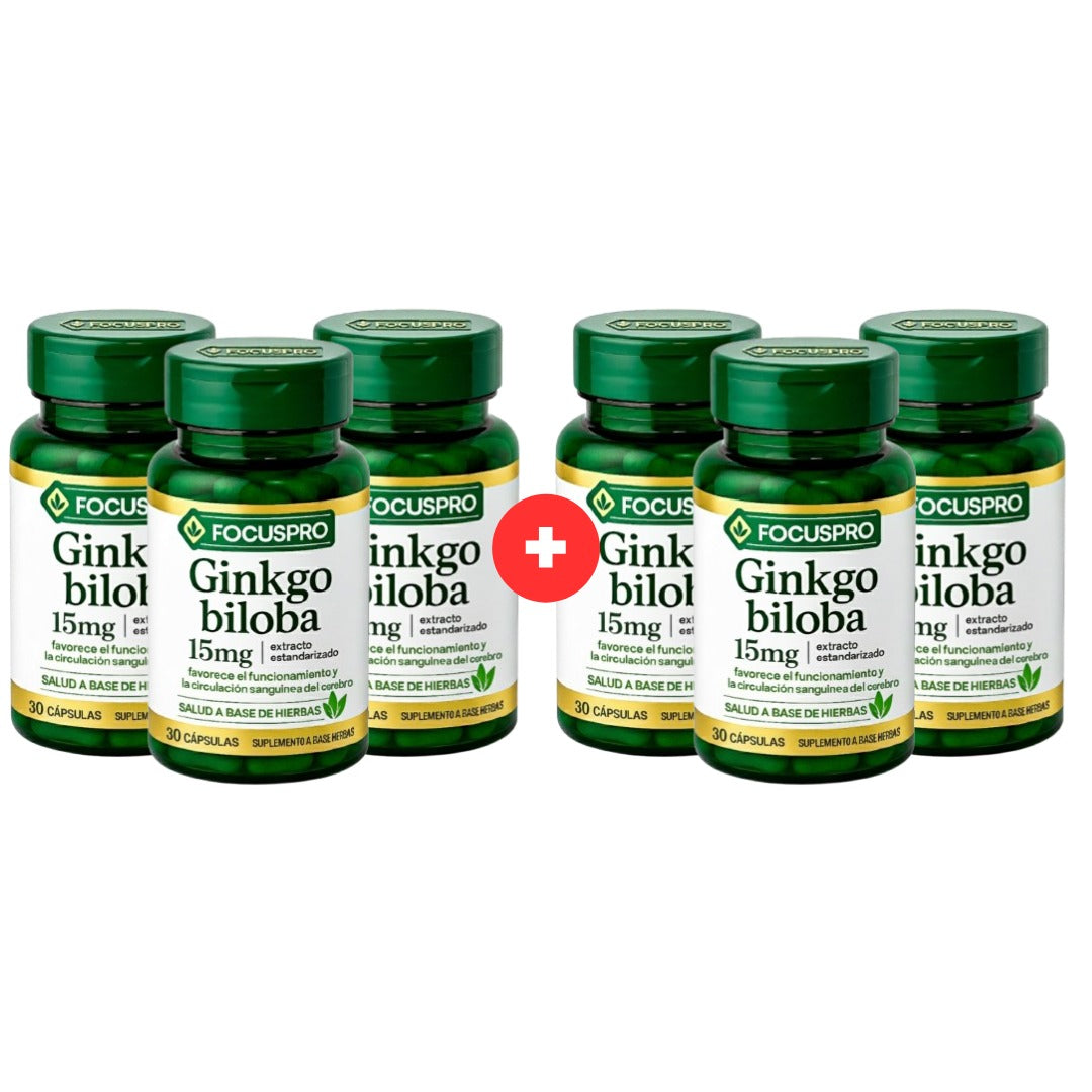 Ginkgo Biloba 15mg – Mejora tu memoria y enfoque desde los primeros días