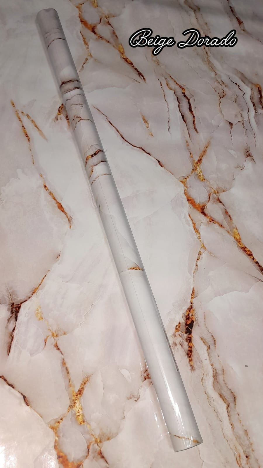 Rollos adhesivos tipo marmol en aluminio