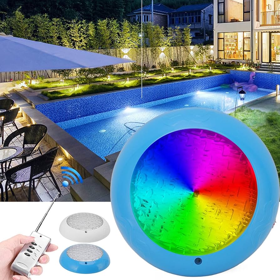 💡 4 Luces LED RGB Sumergibles para Piscina | 10 Colores + Control Remoto | ¡Súper Oferta!