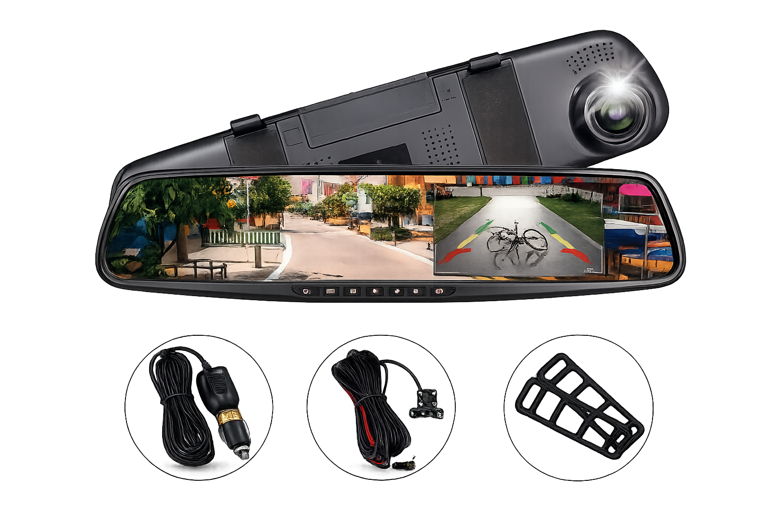 Espejo Retrovisor Camara Dvr Hd Delanter